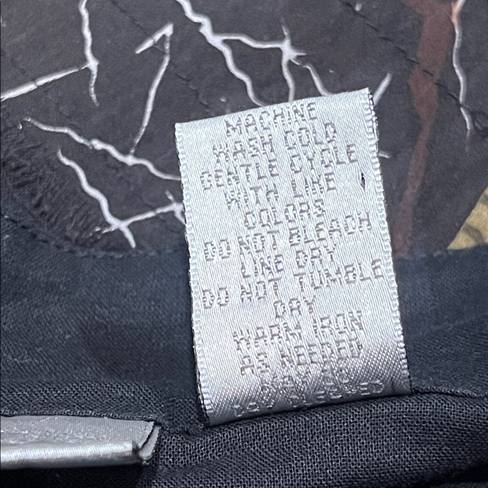 Chico's Elegant Black Cotton/SILK Blend WHISPY TATTERED UNIQUE JACKET SIZE 3(16) - Picture 12 of 12